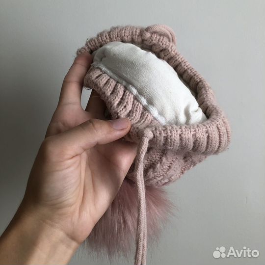 Шапка зимняя для девочки 46 48