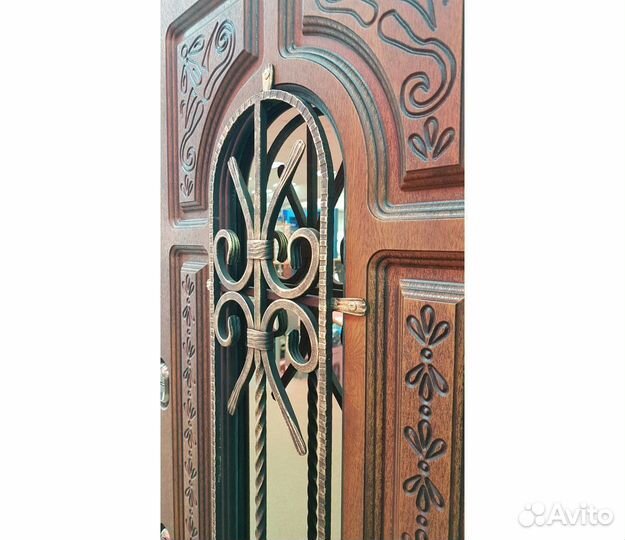 Дверь Лацио дуб золотой терморазрыв с окном