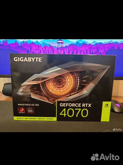 Новая Gigabyte RTX 4070 windforce OC 12 гб