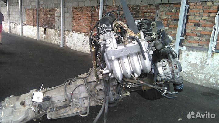 Двигатель в сборе двс mitsubishi pajero IO H76W 4G