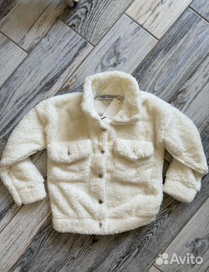 Плюшевая куртка для девочки 116 zara