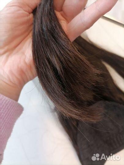 Хвост из натуральных волос