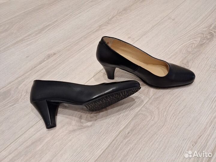 Туфли женские черные натуральная кожа