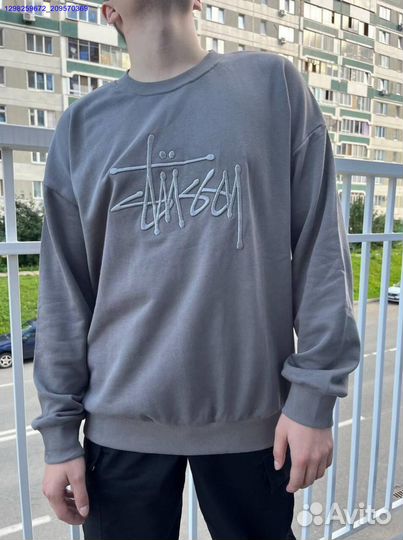 Stussy свитшот чёрный (Арт.52682)