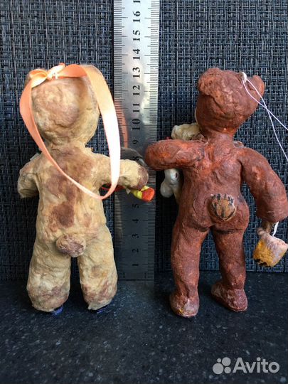 Елочные игрушки из ваты. Handmade