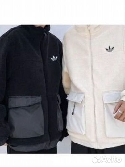 Куртка двухсторонняя барашка Adidas