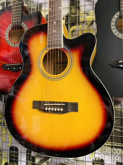 Гитара акустическая + чехол