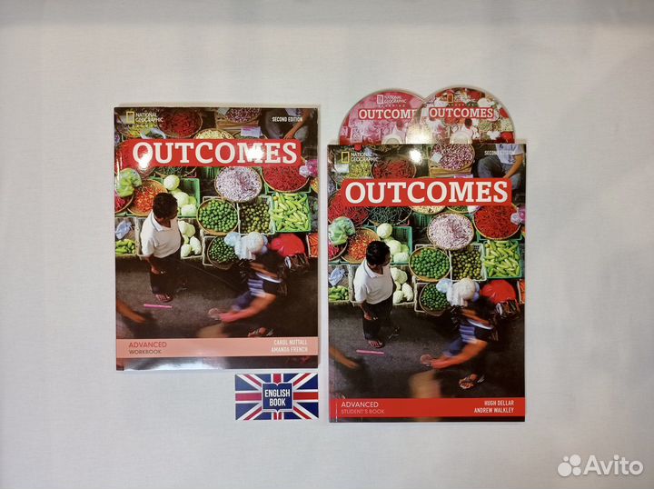 Outcomes Advanced / комплект (SB,WB,CD) новые