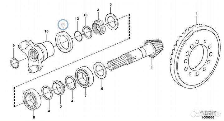 S06/42387 Сальник главной пары экскаватор погрузчи