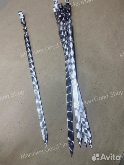 Шампур для люля кебаб 550х20х3 мм