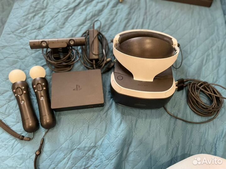 Sony playstation 4 VR шлем 2 мува, камера,игры