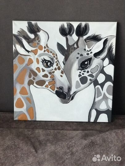 Картина акрилом на холсте