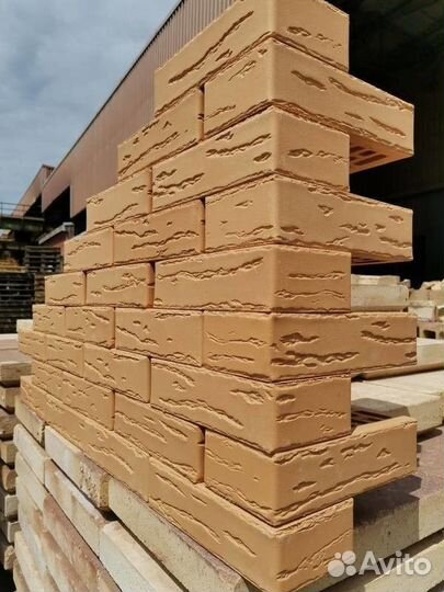 Облицовочный кирпич Старооскольский Солома Миндаль