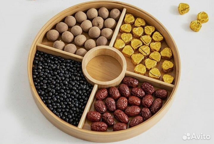 Менажница круглая с крышкой