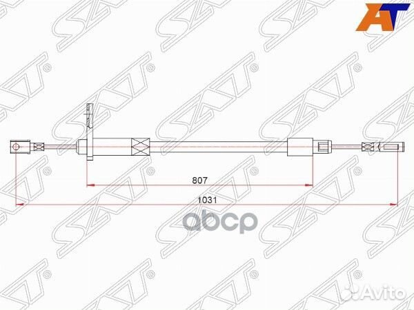 Трос ручного тормоза mercedes E-class RH 95-02