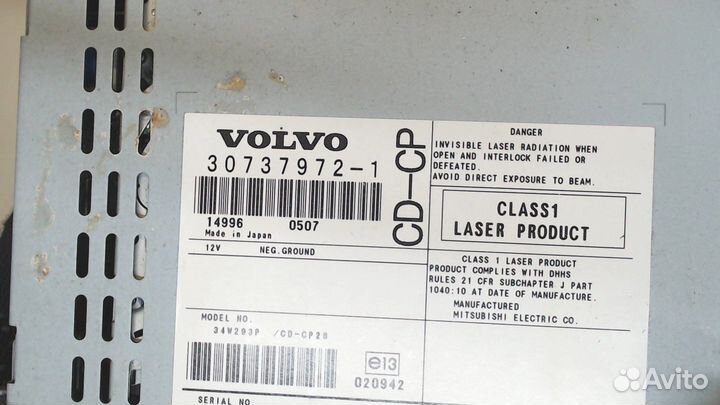 Магнитола Peugeot 306, 1996