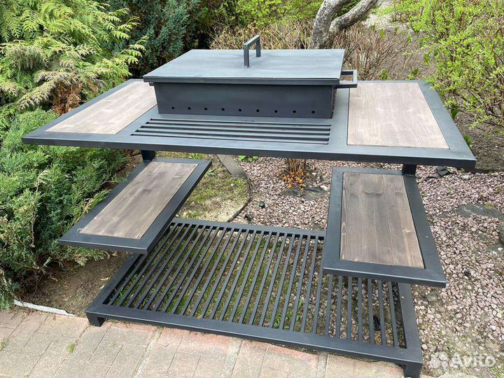 Мангал в стиле лофт