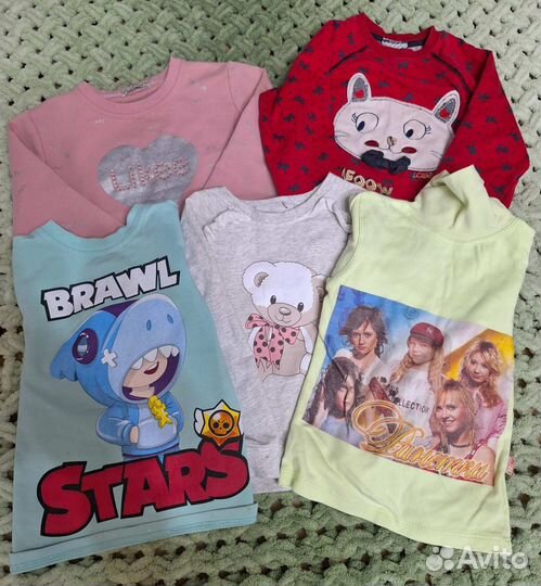 Детские вещи пакетом для девочки 110 116