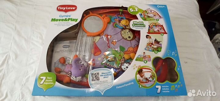 Развивающий коврик Разноцветное сафари Tiny Love