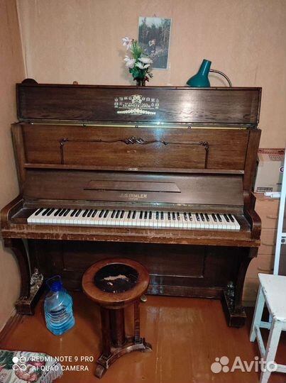 Старинное немецкое Пианино 1919 J. G. Irmler (Leip