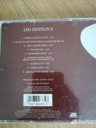 Аудио CD. Led Zeppelin и Jethro Tull