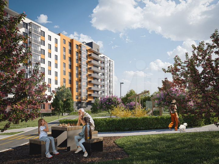 2-к. квартира, 53,6 м², 3/9 эт.