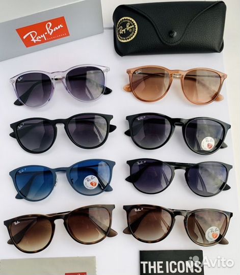 Очки ray ban erika metal поляризационные Polaroid