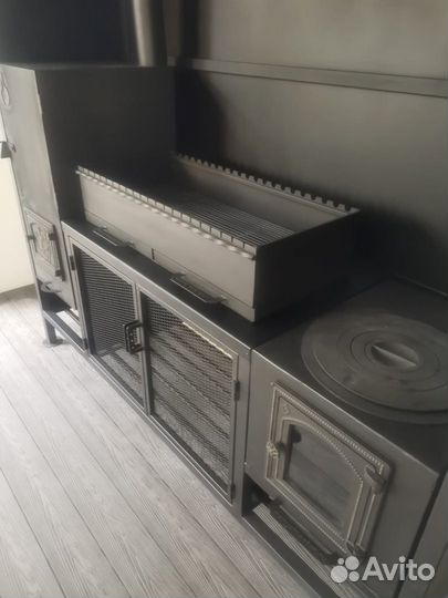 Мангал с дымоходом