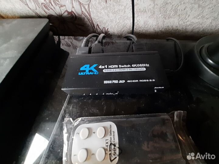 Switch hdmi 4 в 1 4k 60Гц (fullhd 120GHz) hdcp2.0