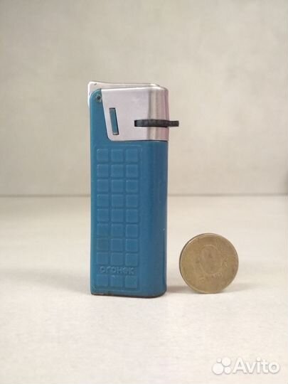 Огонек Сумы газовая зажигалка СССР 1970 г рабочая