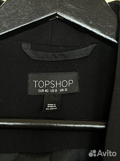 Жилет костюмный черный topshop