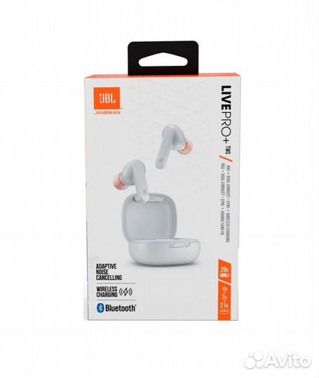 Беспроводные наушники JBL LivePro+ белый