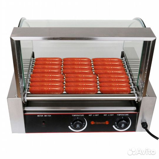 Роликовый гриль для сосисок профессиональный