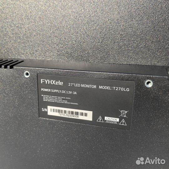 Монитор fyhxele LED 27