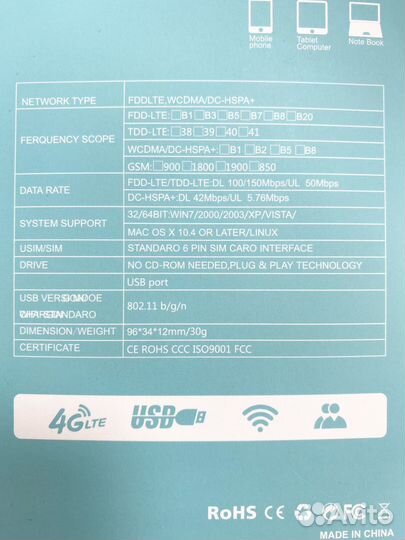 4G USB Модем и WiFi Роутер Комплект Интернета