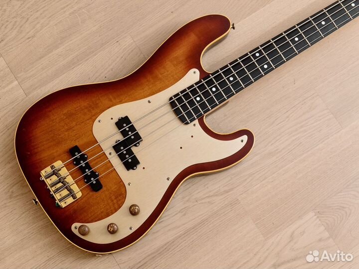 Бас-гитара Schecter Moon PJ Bass Tobacco Sunburst