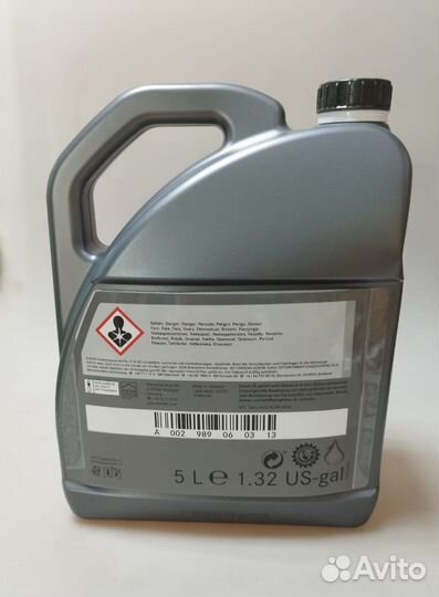 Масло для АКПП A002989060313 MB 236.17 ATF 5L