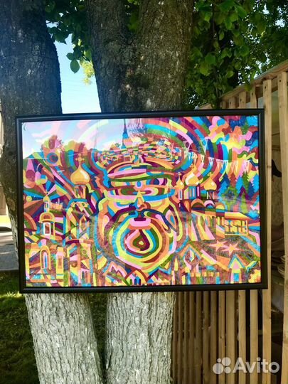 Картина «Лад» 86х61 см (фломастеры)