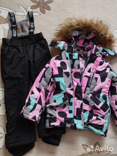 Зимний костюм для девочки 110