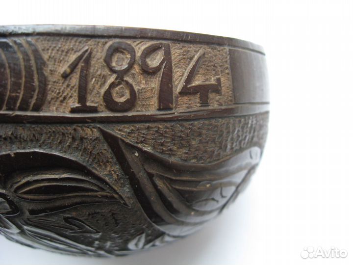 1894 год вазочка оригинал резьба