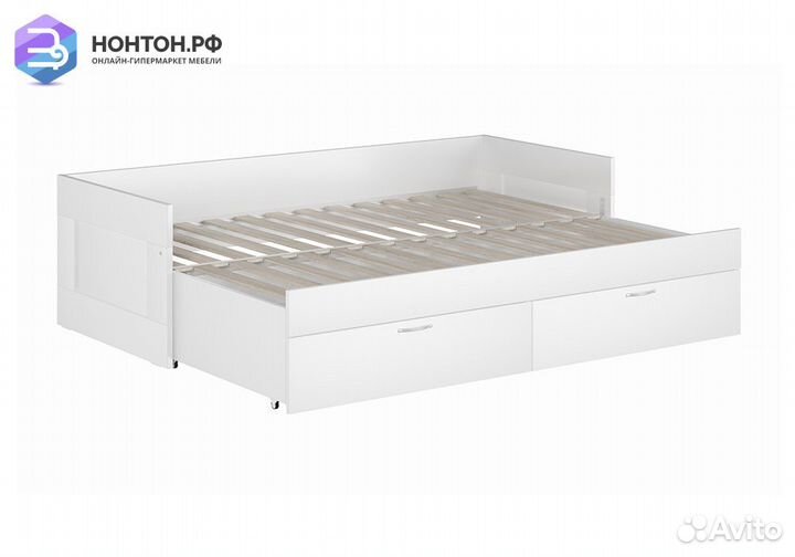 Кровать раздвижная Сириус белая
