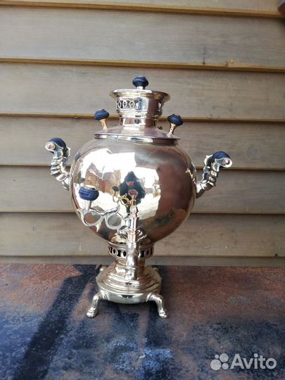 Самовар старинный шар 4л