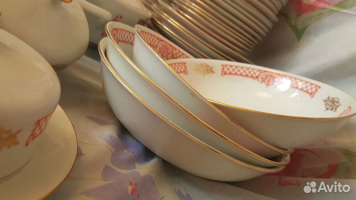 Сервиз столовый Чехословакия Богемия