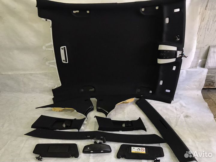 Потолок чёрный обшивка салона Мерседес w212