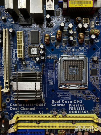 Материнская плата Asrock Conroe на Lga775