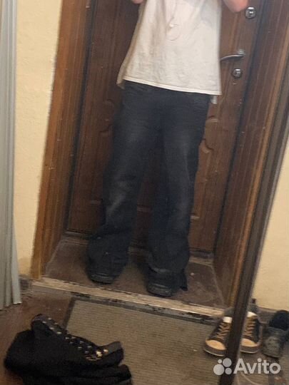 Джинсы клеш мужские rick owens type