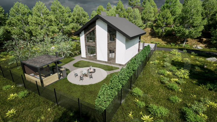 Дом 190 м² на участке 6 сот.