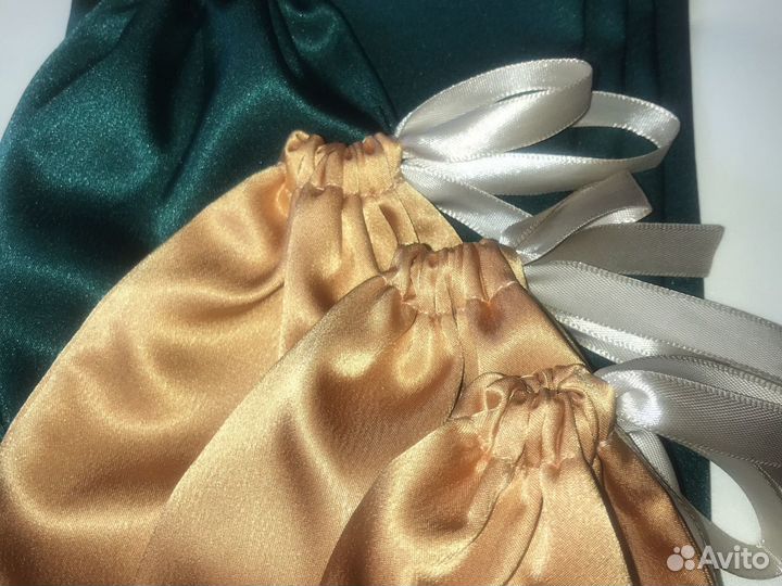 Праздничные нарядные мешочки из текстиля