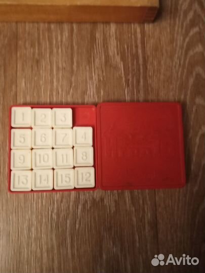 Счеты деревянные СССР и пятнашки игра