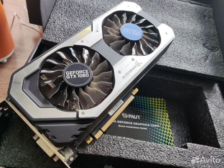 Видеокарта nVidia GeForce GTX1060 palit 3 gb